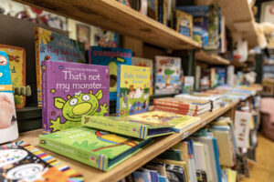 Children's books available at The Pumpkin Patch in Ames.