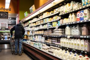 An Ames local shopping at Wheatsfield Co-Operative. 