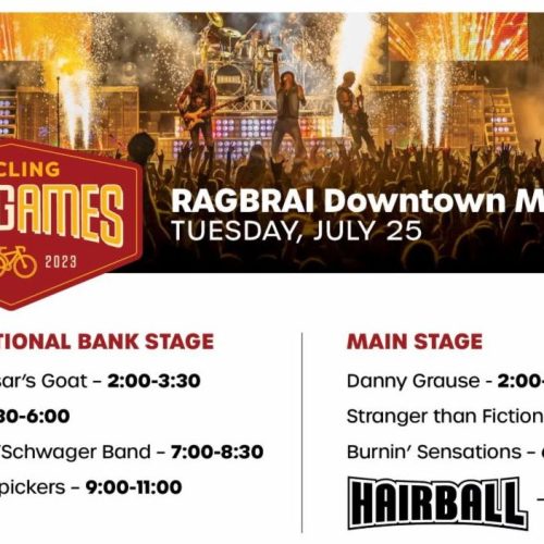 RAGBRAI downtown music schedule